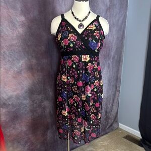 Torrid Pink and Purple Sundress with Spaghetti Straps for Casual Nights